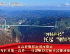 青岛特鋼(gāng)绿色(sè)鋼(gāng)铁铸就世(shì)界之巅 花江(jiāng)峡谷大(dà)桥正式通车